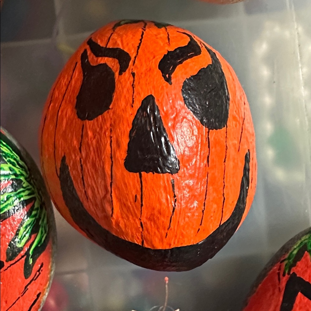 Original Hand-painted Easter Egg Rock - Picture 2 of 2